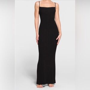 Like New SKIMS Soft Lounge Long Slipdress Black Size Large